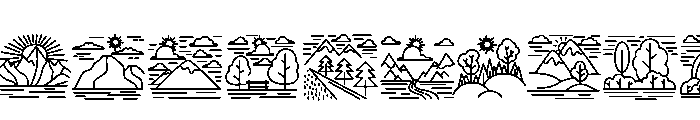 Travel Terrain Font LOWERCASE