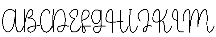 Traveling Together Font UPPERCASE