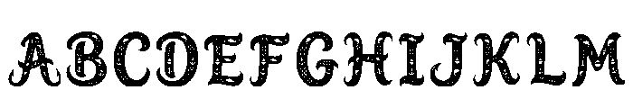 Travor Regular Font UPPERCASE