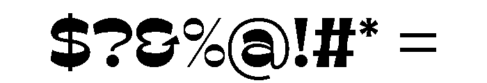 Treaty Team Regular Font OTHER CHARS