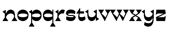 Treaty Team Regular Font LOWERCASE