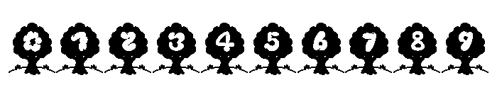 Tree Letters Font OTHER CHARS