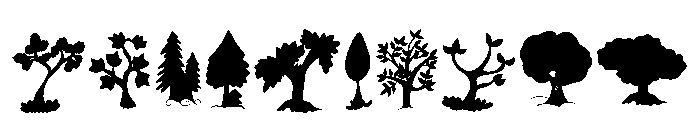 Tree Tone Font OTHER CHARS