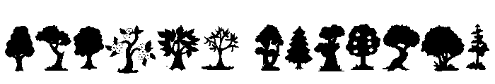 Tree Tone Font UPPERCASE