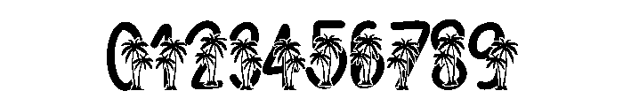 Tree summer Font OTHER CHARS