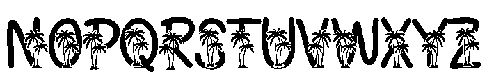 Tree summer Font UPPERCASE