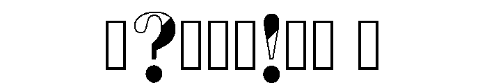 Trellis Regular Font OTHER CHARS