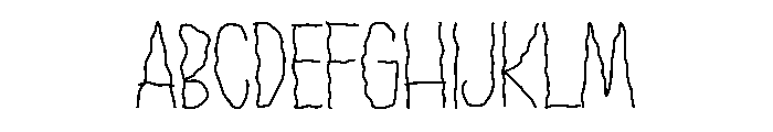 Tremored Font UPPERCASE