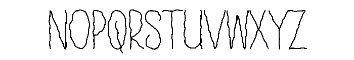 Tremored Font UPPERCASE