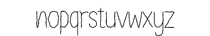 Tremored Font LOWERCASE