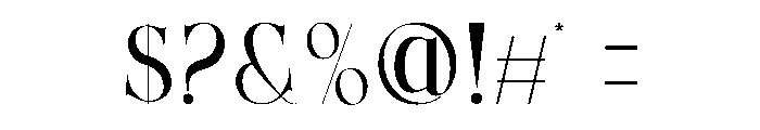 Trend Boss Font OTHER CHARS