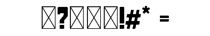 Trend  Set 2 Checkered Font OTHER CHARS