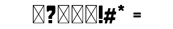 Trendy Blue Star Font OTHER CHARS