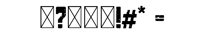 Trendy Grunge Font OTHER CHARS