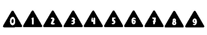 Triangel Regular Font OTHER CHARS