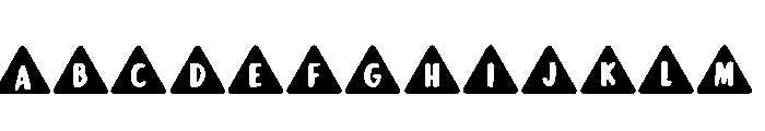 Triangel Regular Font UPPERCASE