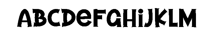 Trick Sticker Font UPPERCASE
