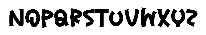 Trick Sticker Font LOWERCASE