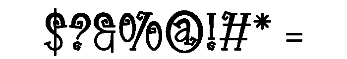 Trick or Twist Font OTHER CHARS