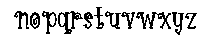 Trick or Twist Font LOWERCASE