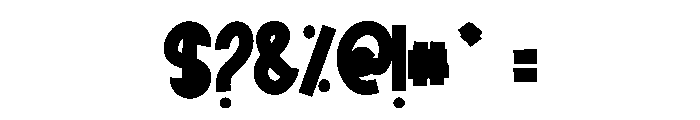 Tricker Lambo Font OTHER CHARS