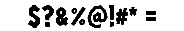 Trickfang Display Font OTHER CHARS