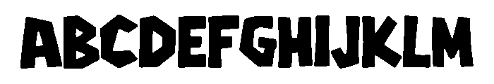 Trickfang Display Font UPPERCASE