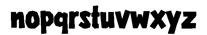 Trickfang Display Font LOWERCASE