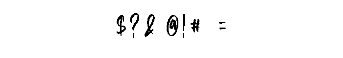 Trickster Font OTHER CHARS