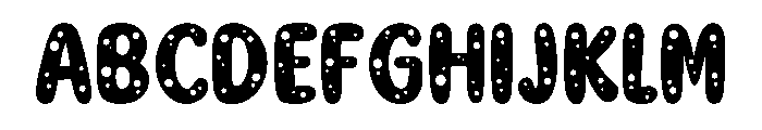 Tricky Bubble Regular Font UPPERCASE