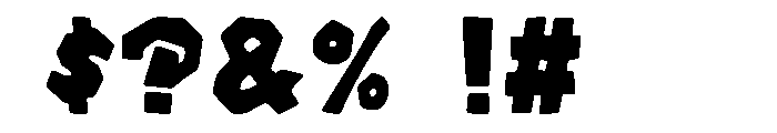 Tricky Grump Regular Font OTHER CHARS