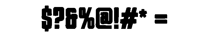 Triggered Font OTHER CHARS