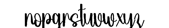 Trip Newyear Font LOWERCASE