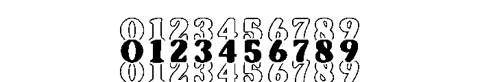 Tripled Regular Font OTHER CHARS