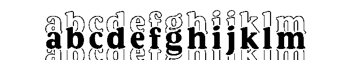 Tripled Regular Font UPPERCASE