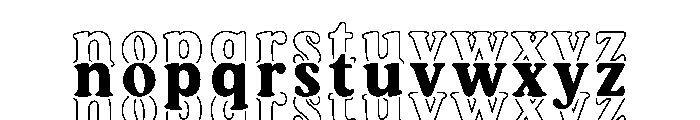Tripled Regular Font UPPERCASE