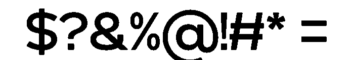 Triples Regular Font OTHER CHARS