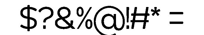 Triples Thin Regular Font OTHER CHARS