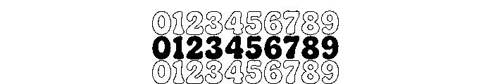 Tripple Chunky Font OTHER CHARS