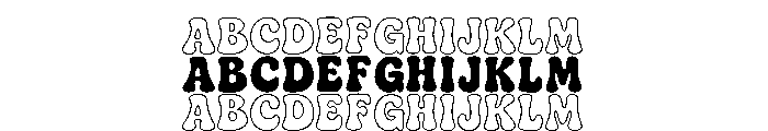 Tripple Chunky Font UPPERCASE