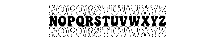 Tripple Chunky Font UPPERCASE