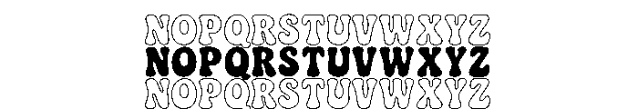 Tripple Chunky Font LOWERCASE