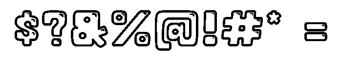 Tropical Soda Outline Shine Font OTHER CHARS
