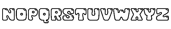 Tropical Soda Outline Shine Font LOWERCASE