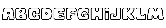Tropical Soda Outline Font UPPERCASE