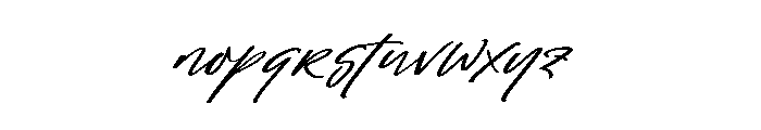 Tropicalist Italic Font LOWERCASE