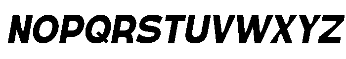 True Ethic Bold Italic Font UPPERCASE