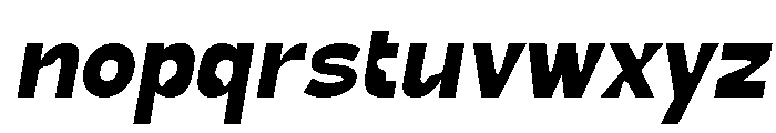 True Ethic Bold Italic Font LOWERCASE