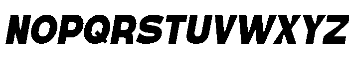 True Ethic Extra Bold Italic Font UPPERCASE