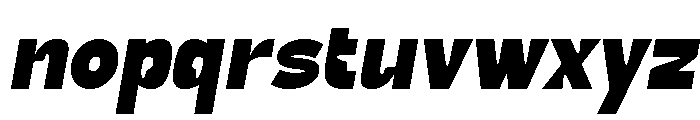 True Ethic Extra Bold Italic Font LOWERCASE